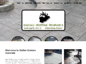 Concrete contractor website design example