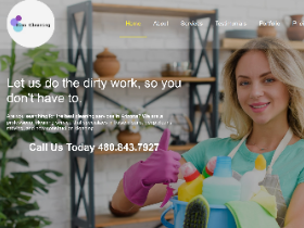 Cleaning company website example