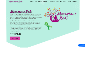 Reiki and wellness website example