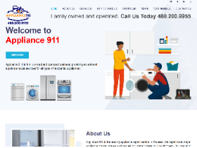Appliance repair website example