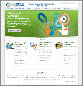 Consulting company website example