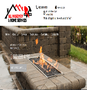 Masonry and home services website example