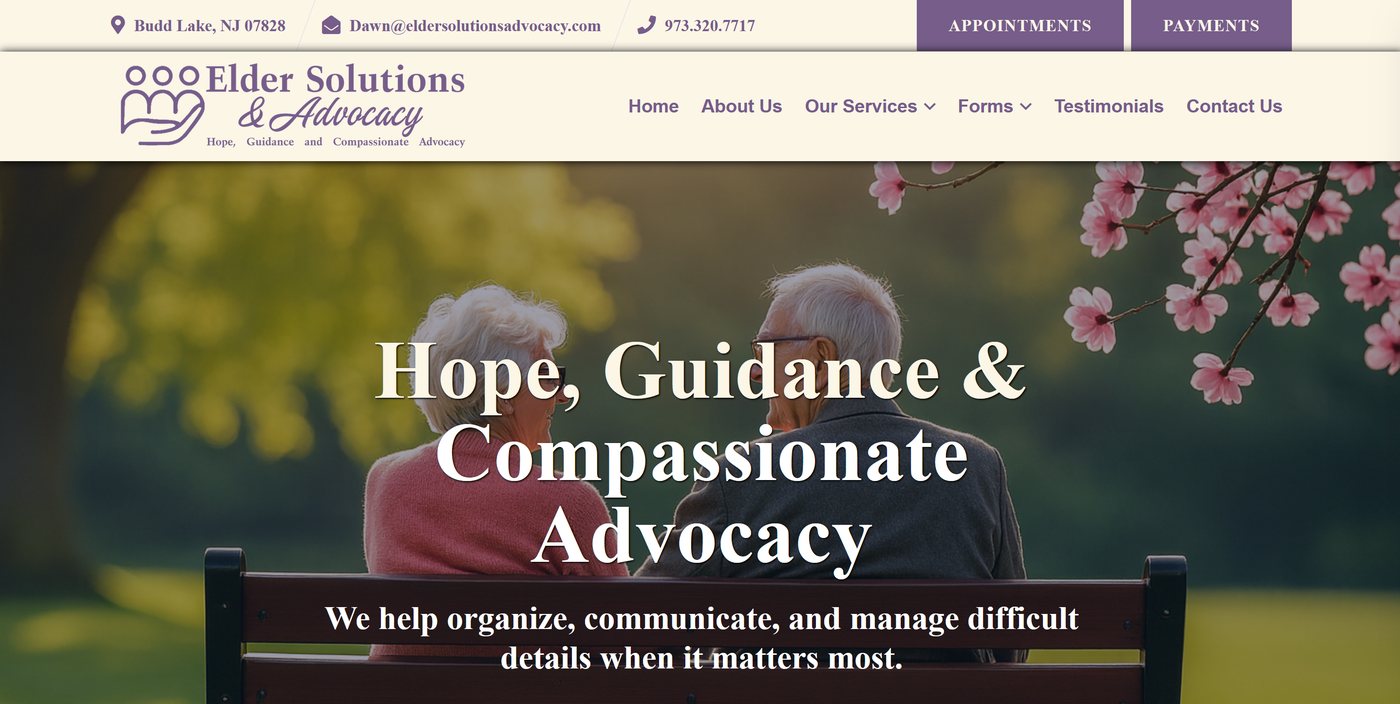 Advocacy organization website example