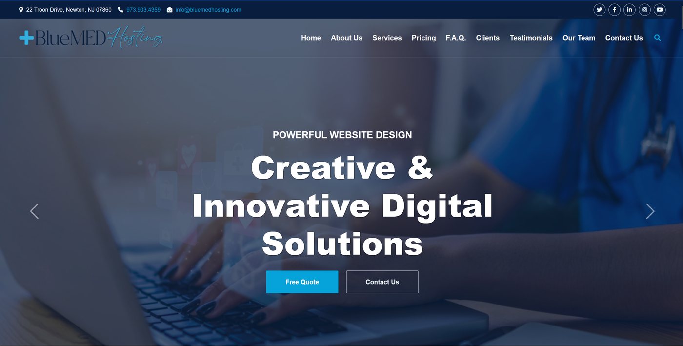 Digital agency website example