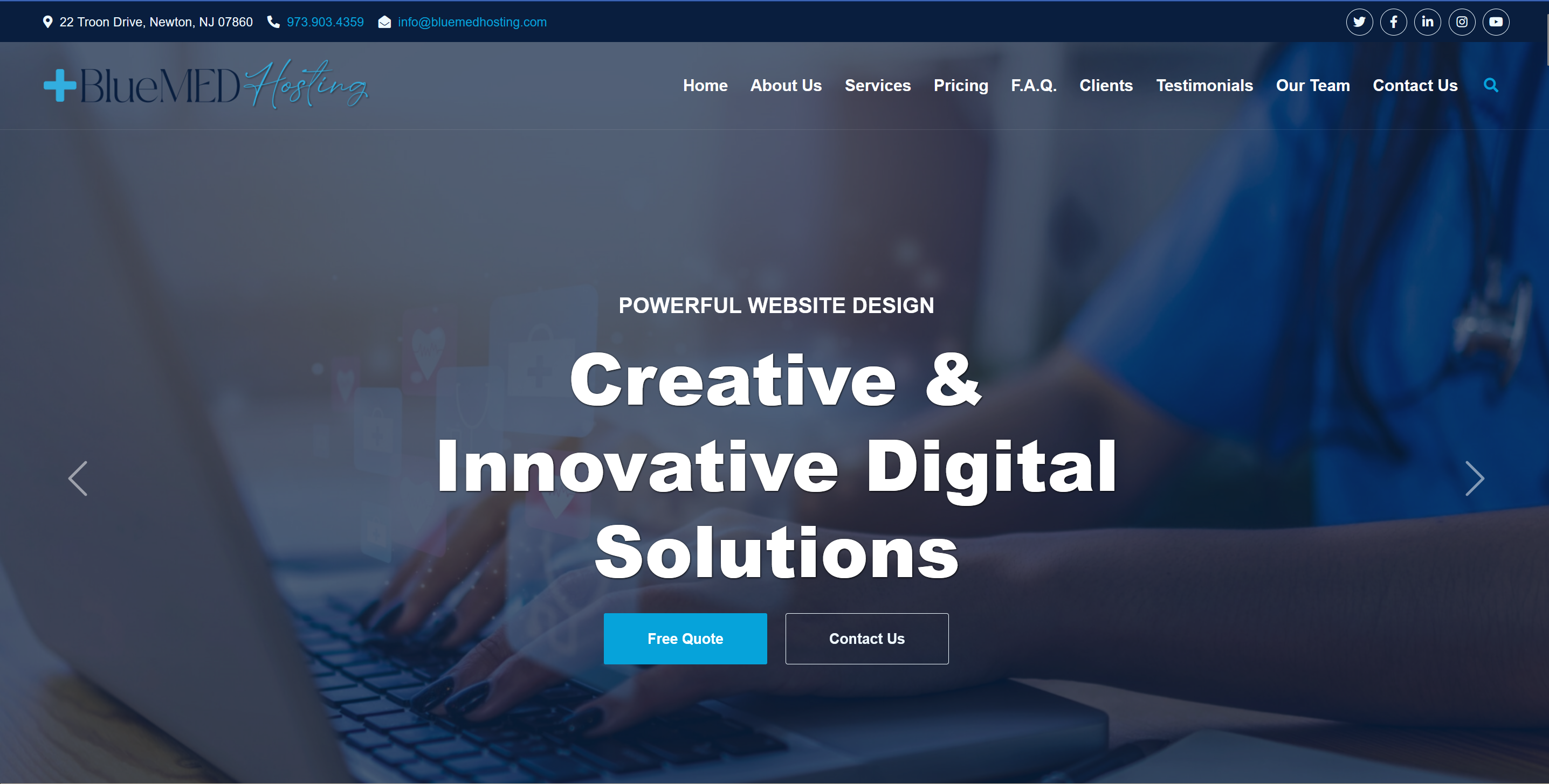 Marketing launch page